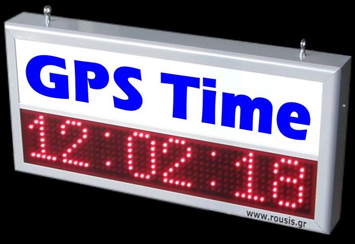 Display LED della temperatura del tempo GPS
