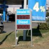Dual Mix electronic sign for 2 gas prices.