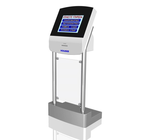 Touchscreen-Warteschlangen-Ticketautomaten Kiosk